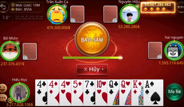 Cách chơi game bài bài tứ sắc